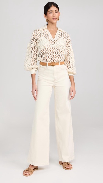 Dylan Clover Eyelet Top