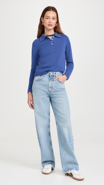 Cashmere Alice Polo Sweater