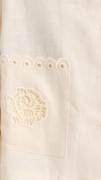 Sofia Linen Embroidered Shirt