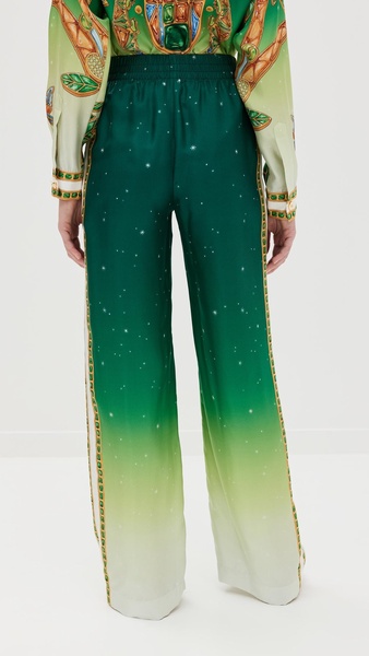 Printed Straight Leg Trousers