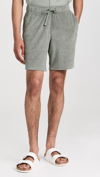 Towel Terry Pull-On Shorts 7.75"