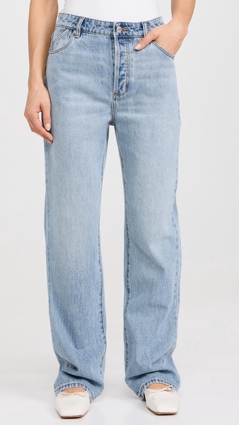 90s Relaxed Faded Blue Jeans