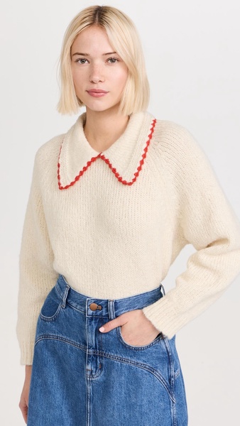 The Crochet Collar Pullover