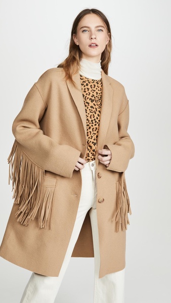 Fringe Raw Cut Coat