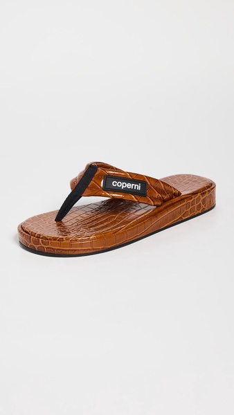 Croco Branded Flip Flops