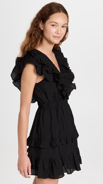 Ruffle Detail Mini Dress