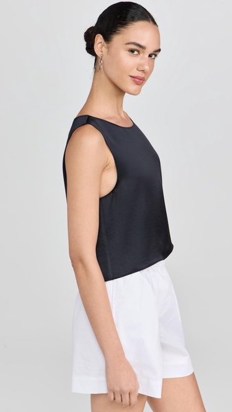 Barb Crop Sleeveless Crew