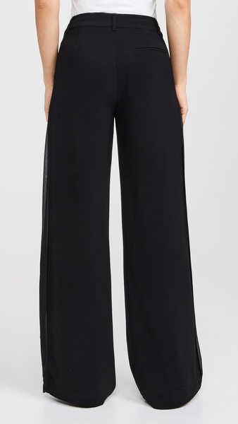 Pleated Trousers With GGT Side Stripe