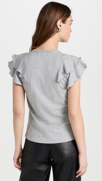 Bea Short Sleeve Ruffle Tee