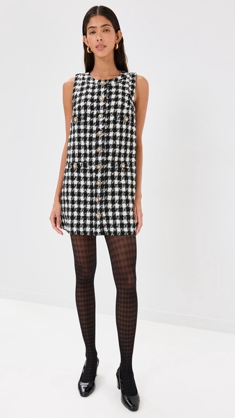 Houndstooth Sheer Tights