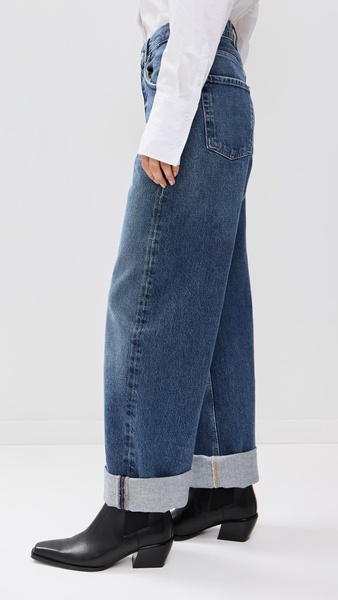 Ayla Baggy Cropped Regenerative Cotton Jeans