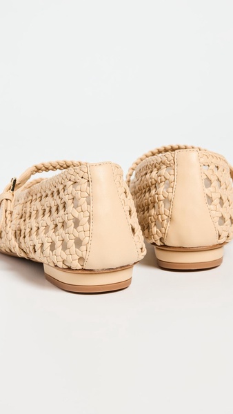 Woven Mary Janes Flats