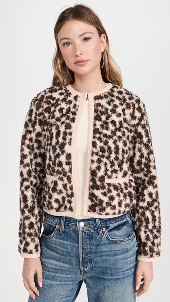 Leopard Sherpa Jacket