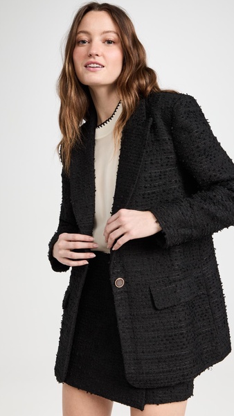 Tweed Single Breast Blazer