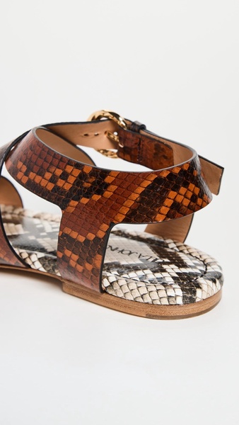 Python Printed Sandals