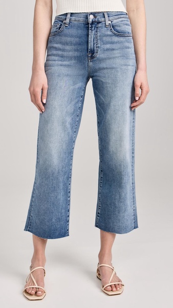 Cropped Alexa Raw Cut Hem Jeans