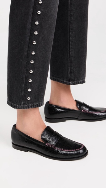 Blanket Stitch Loafers