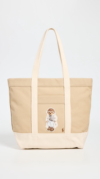 Canvas Bear Medium Tote