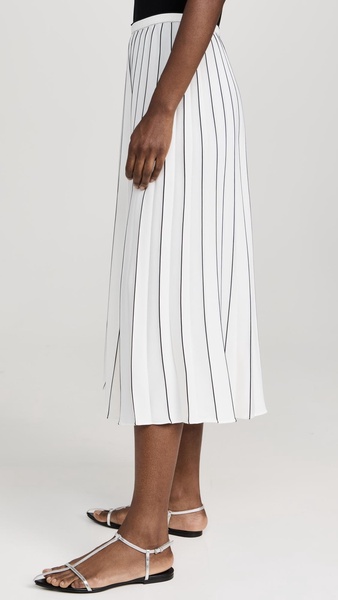 Pleated Miles Skirt in Crepe