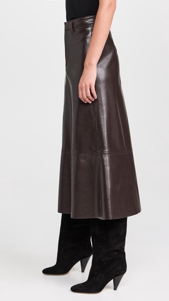 Cassia Faux Leather Skirt