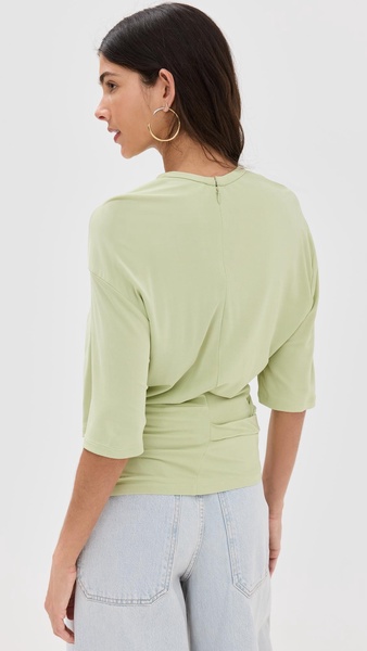 Side Cowl Waist Tee