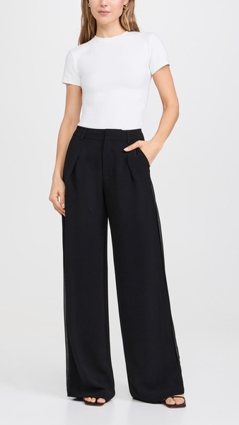 Pleated Trousers With GGT Side Stripe