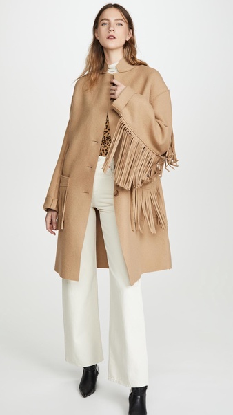 Fringe Raw Cut Coat