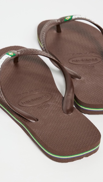 Brazil Logo Flip Flops