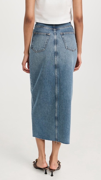 Nila Long Denim Skirt