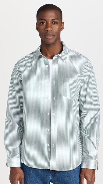 Mill Shirt In Bi Stripe