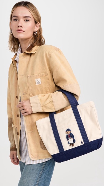 Polo Bear Canvas Small Tote