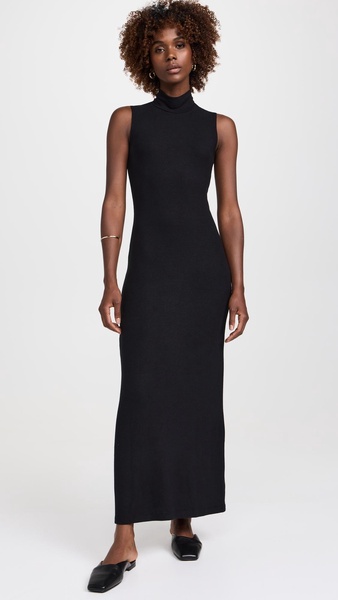 Lauren Sleeveless Turtleneck Maxi Dress