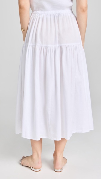 Cool Cotton Tiered Skirt