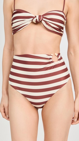 Ecru Marsala Barbasco Bikini Bottoms