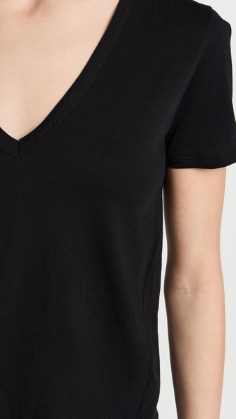 Cindy V Neck High Low Tee