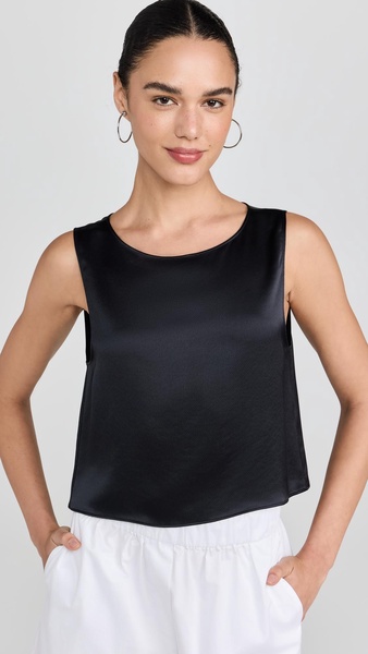 Barb Crop Sleeveless Crew