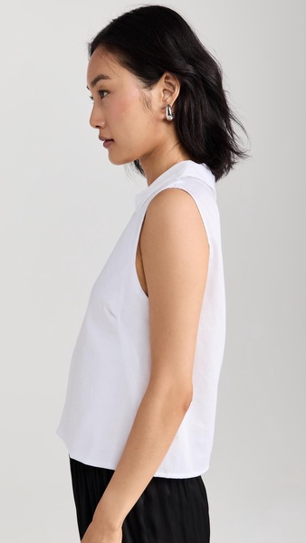 Yoko Collared Button Tank