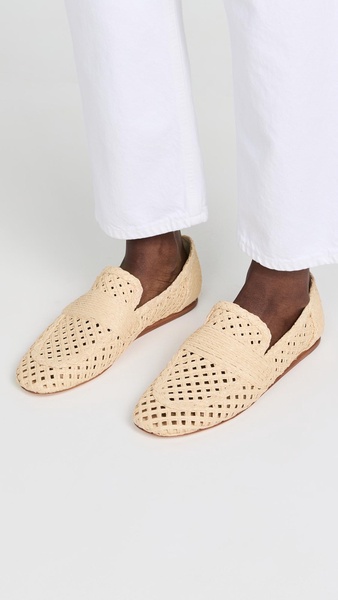 Davis Raffia Flats