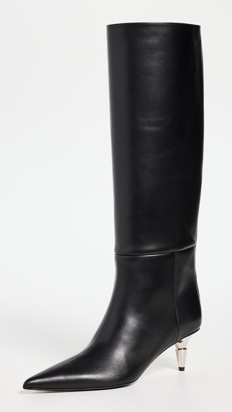 Spike Knee High Boots