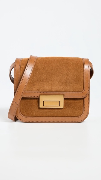 Desi Crossbody Bag with Lock Hardware