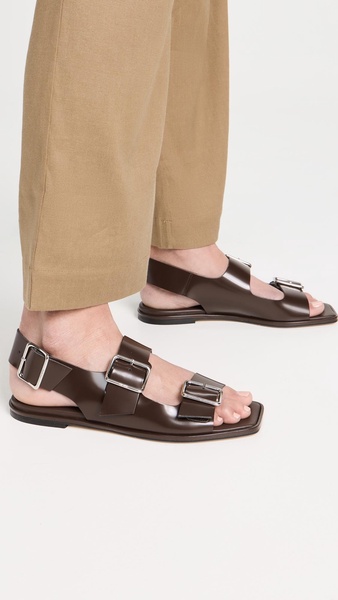 Tekla Polido Calf Leather Sandals