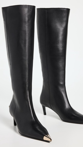 Tall Nina Boots with Metal Toe Cap