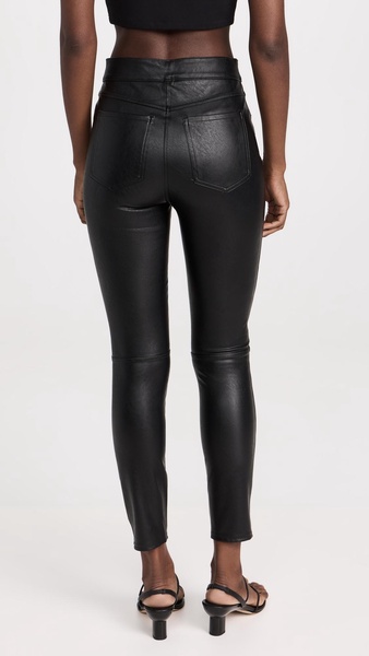 Leather Like Ankle Skinny Pants