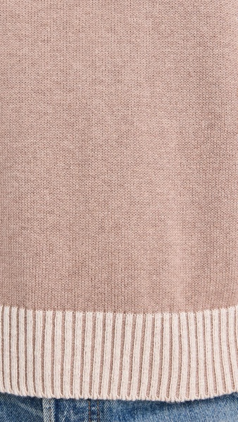 Cotton Cashmere Funnel Sweater