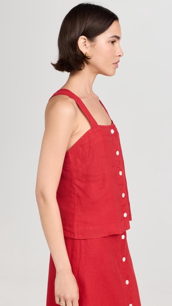 Zoe Tank In Linen