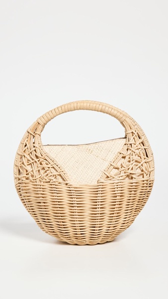 Sea Shell Wicker Bag