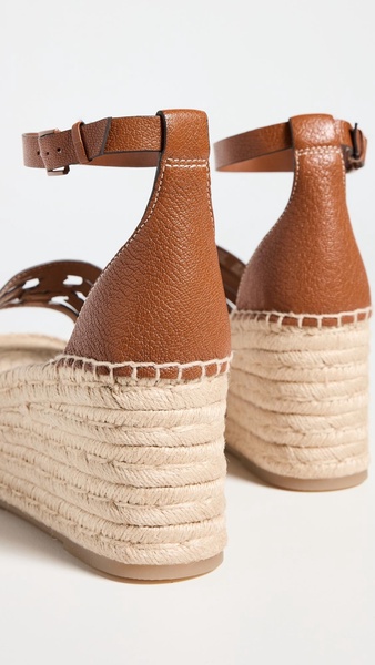 Ines Cage Wedge Espadrilles 80mm