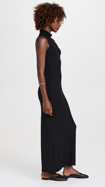 Lauren Sleeveless Turtleneck Maxi Dress