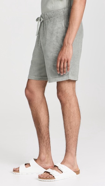 Towel Terry Pull-On Shorts 7.75"