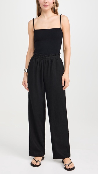 Declan Linen Elastic Waist Pants